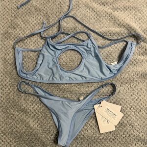 Wicked Weasel Light Blue Women's Swim Set